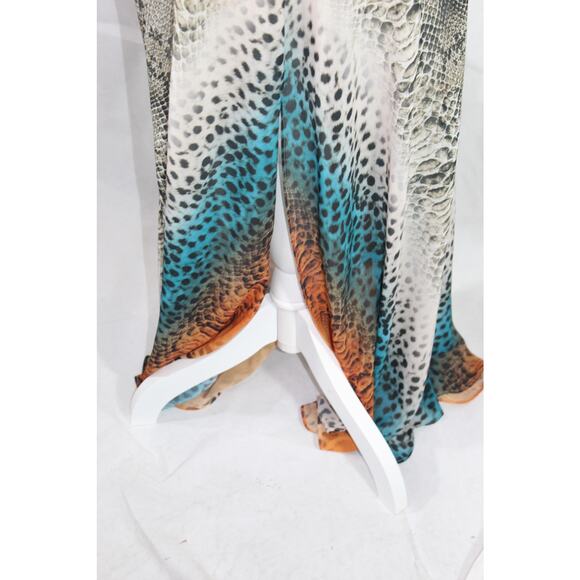 Marciano Y2K 90s Maxi Dress 8 semi-formal animal print mobwife corset HCD prom - Picture 4 of 12